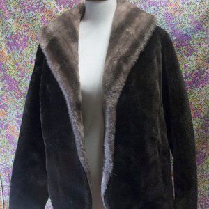 Vintage 1950s or 1960s Fairmoor Faux Fur Jacket